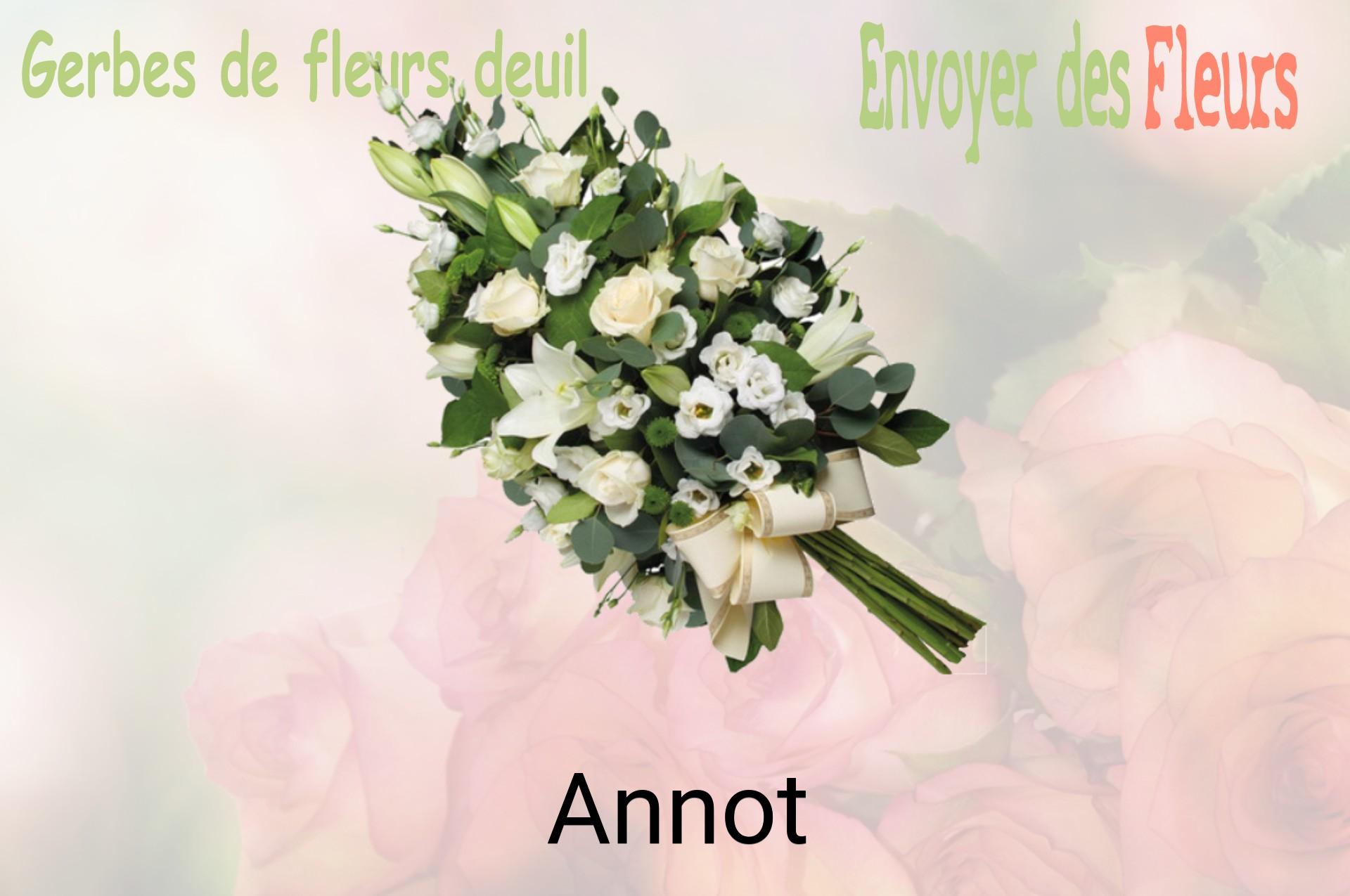 Gerbe de fleurs de deuil livrée à Annot